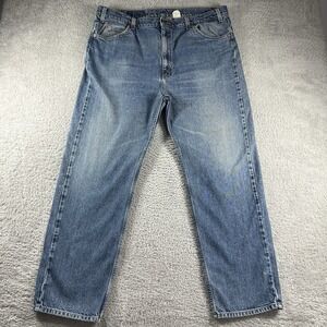 VINTAGE Levi 505 Jeans Mens‎ 42x30 (Fits 38x30) Orange Tab Straight Faded